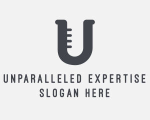 Letter U Flask logo design