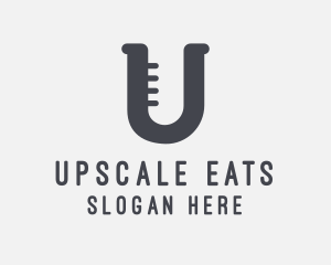 Letter U Flask logo design