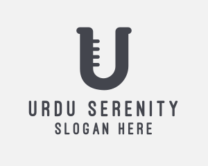 Letter U Flask logo design