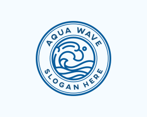 Wave Water Splash logo design