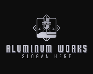 Mechanical Laser Engraving logo design