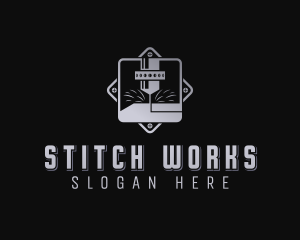 Mechanical Laser Engraving logo design