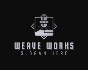 Mechanical Laser Engraving logo design