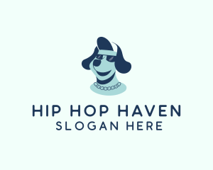 Hip Hop Dog Bling logo design