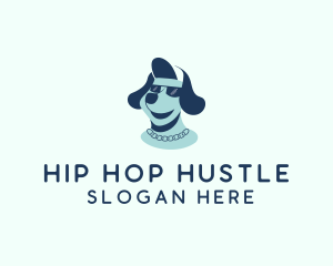 Hip Hop Dog Bling logo design