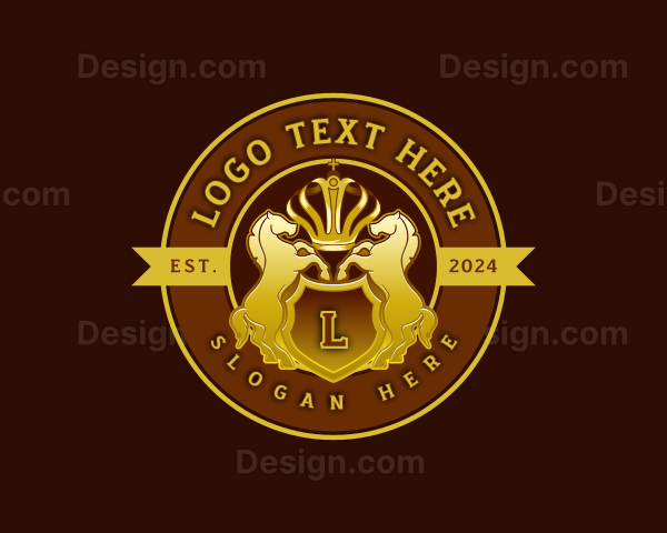 Luxury Horse Crown Logo