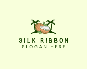 Tropical Coconut Juice logo design