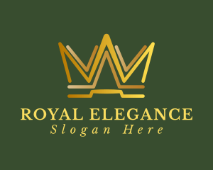 Elegant Modern Crown logo