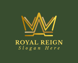 Elegant Modern Crown logo