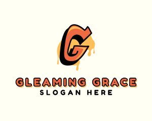 Orange Urban Letter G  logo design