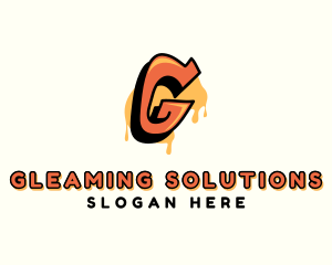 Orange Urban Letter G  logo design