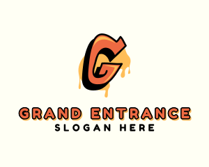 Orange Urban Letter G  logo design