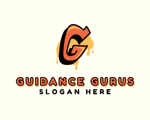 Orange Urban Letter G  logo design