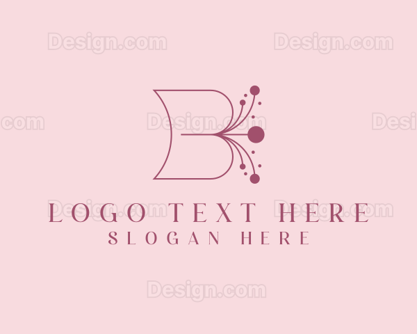 Floral Boutique Letter B Logo