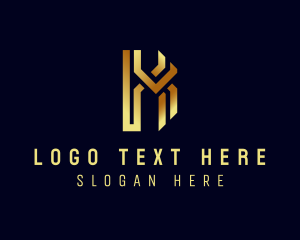 Deluxe Modern Business Letter K logo