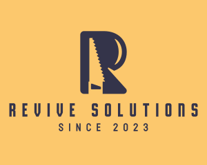 Letter R Saw  logo design