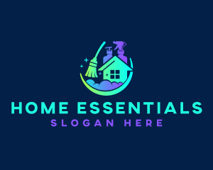 Home Sanitation Housekeeping logo design