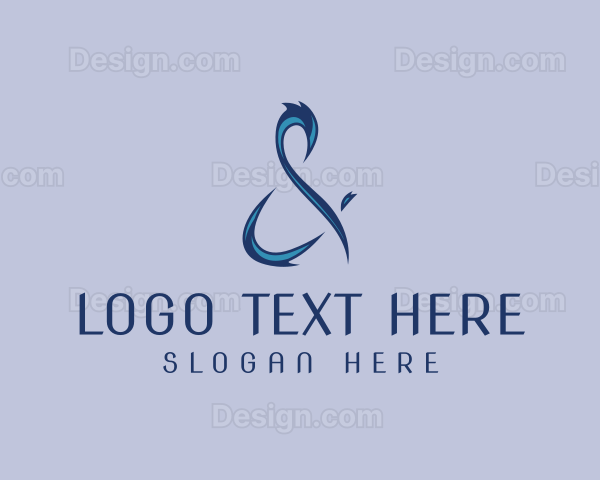 Stylish Ampersand Symbol Logo