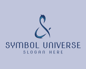 Stylish Ampersand Symbol logo