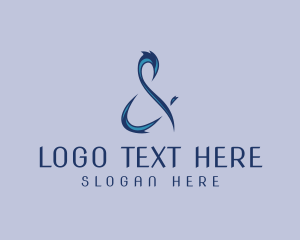 Institution - Stylish Ampersand Symbol logo design