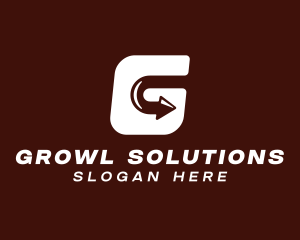 Logistics Arrow Letter G logo design