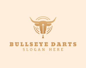 Bullseye Arrow Bull logo design