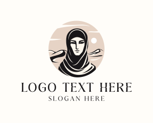Traditional Arab Woman logo