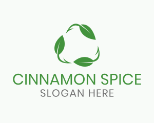 Organic Leaf Recycle logo design