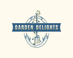 Gardening Fork Landscaping logo design