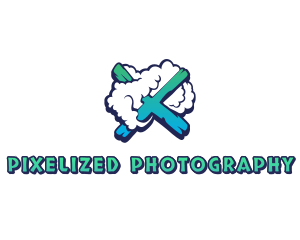 Cloud Gradient X logo design