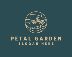 Shovel Landscaping Field  logo design