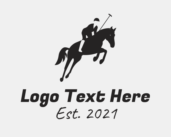 Horseback logo example 2