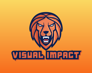 Angry Lion Varsity logo design