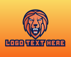 Lion - Angry Lion Varsity logo design