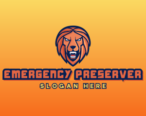 Angry Lion Varsity logo design