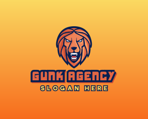 Angry Lion Varsity logo design