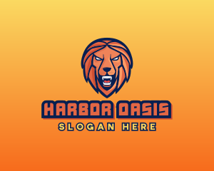 Angry Lion Varsity logo design