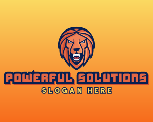 Angry Lion Varsity logo design