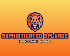 Angry Lion Varsity logo design