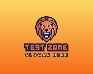 Angry Lion Varsity logo design