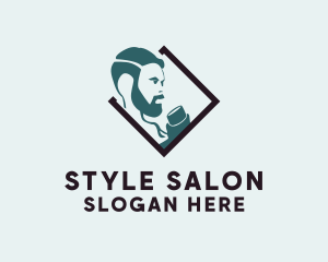 Hipster Man Pub  logo design