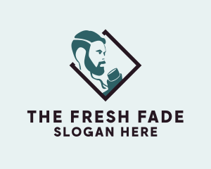 Hipster Man Pub  logo design