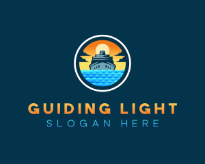 Cruise Travel Vacation logo design