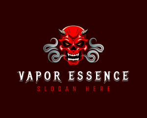 Devil Skull Smoke logo design