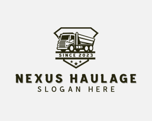 Construction Delivery Truck logo design