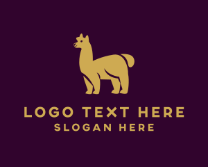 Wild Alpaca Animal logo