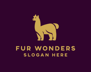 Wild Alpaca Animal logo
