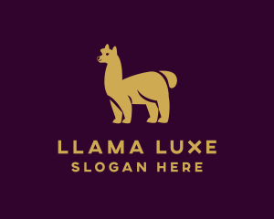 Wild Alpaca Animal logo