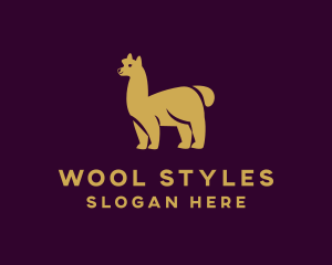 Wild Alpaca Animal logo