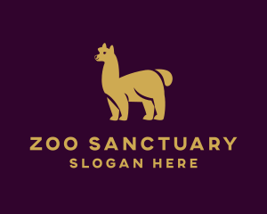 Wild Alpaca Animal logo design